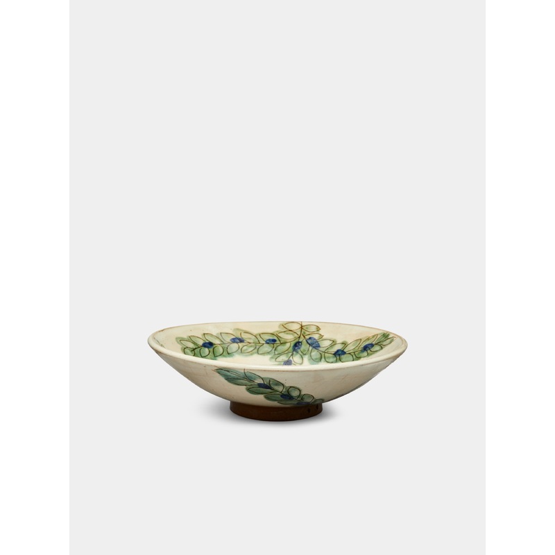 Leaves Hand-Painted Ceramic Bowls (Set of 4)
