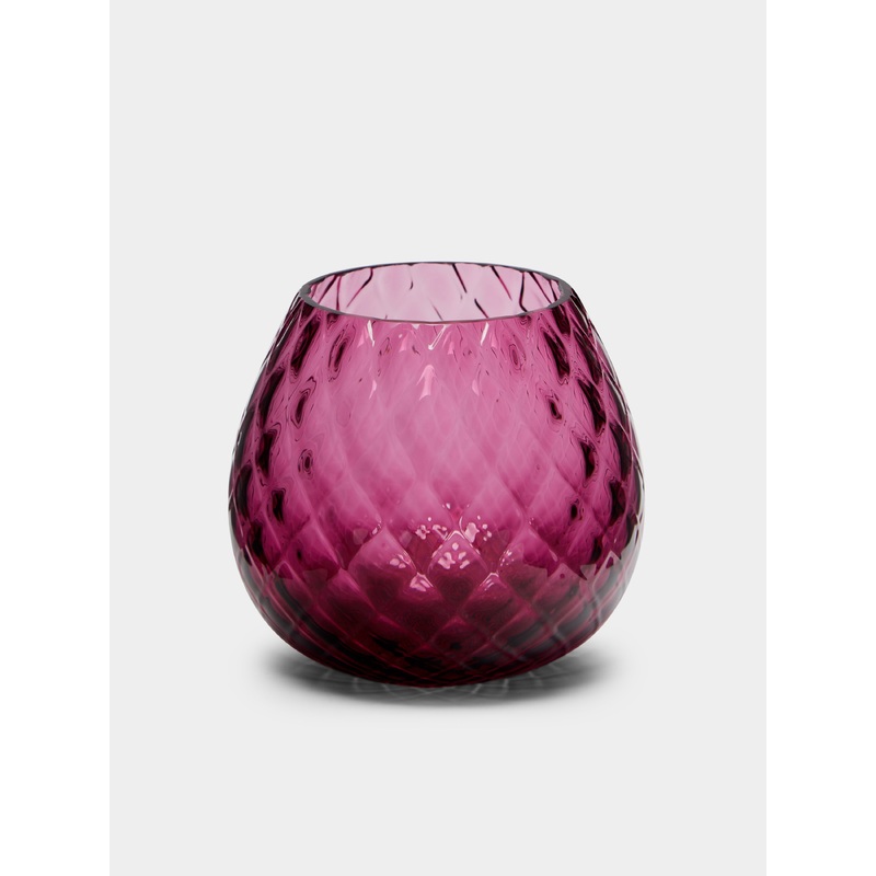 Macram Hand-Blown Murano Glass Tealight Holder