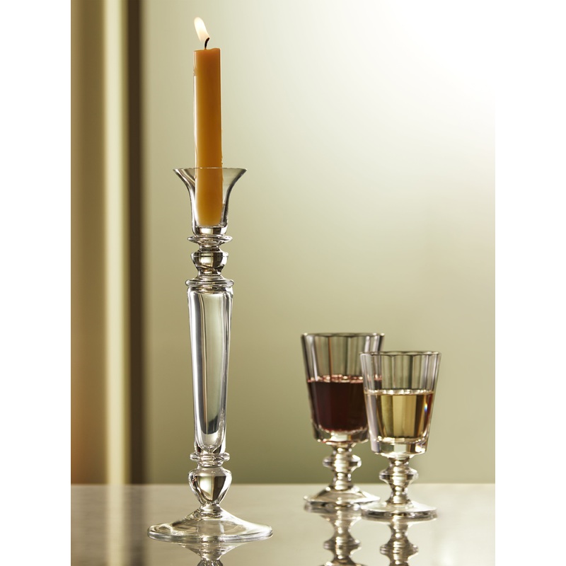 Memphis Hand-Blown Crystal Candlestick