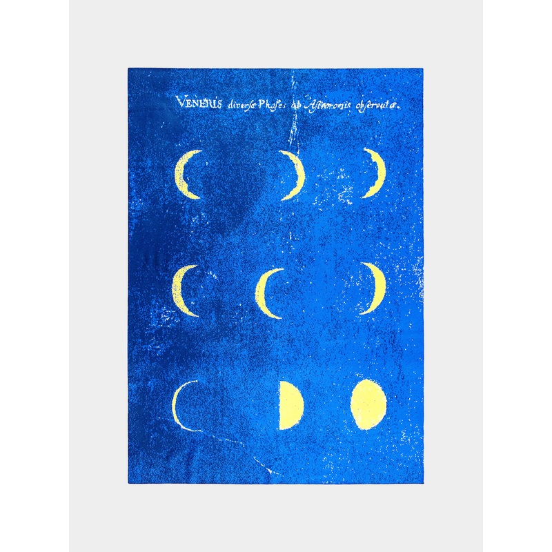 Moon Phases Cashmere Blanket