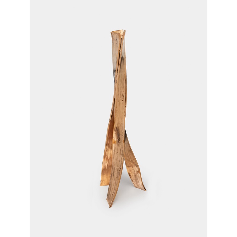 Nastro Hand-Cast Bronze Candle Holder