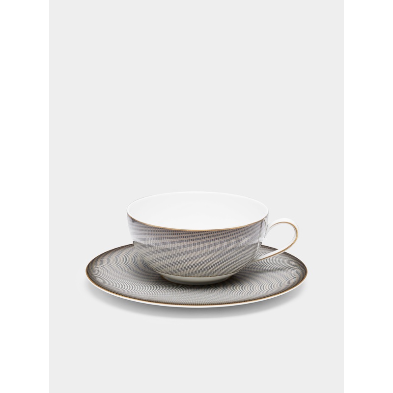 Oskar Porcelain Breakfast Cup and Saucer