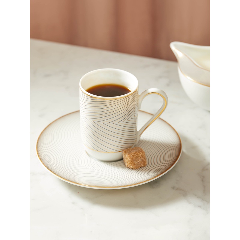 Oskar Porcelain Espresso Cup and Saucer