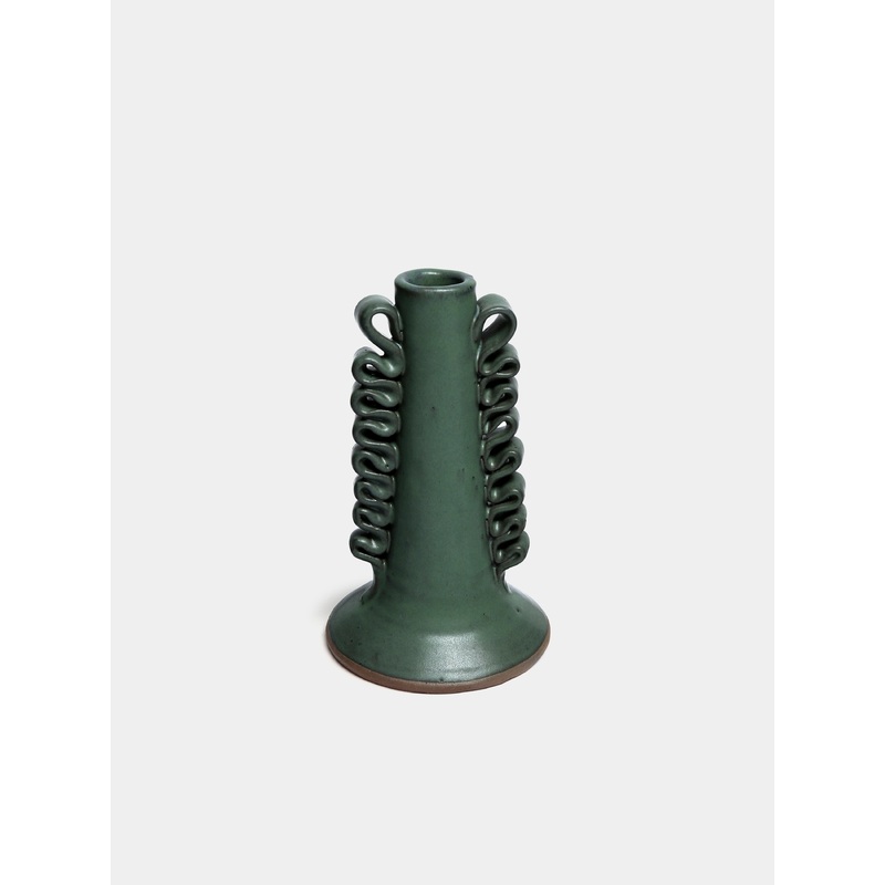 Ribete Hand-Glazed Ceramic Small Candle Holder