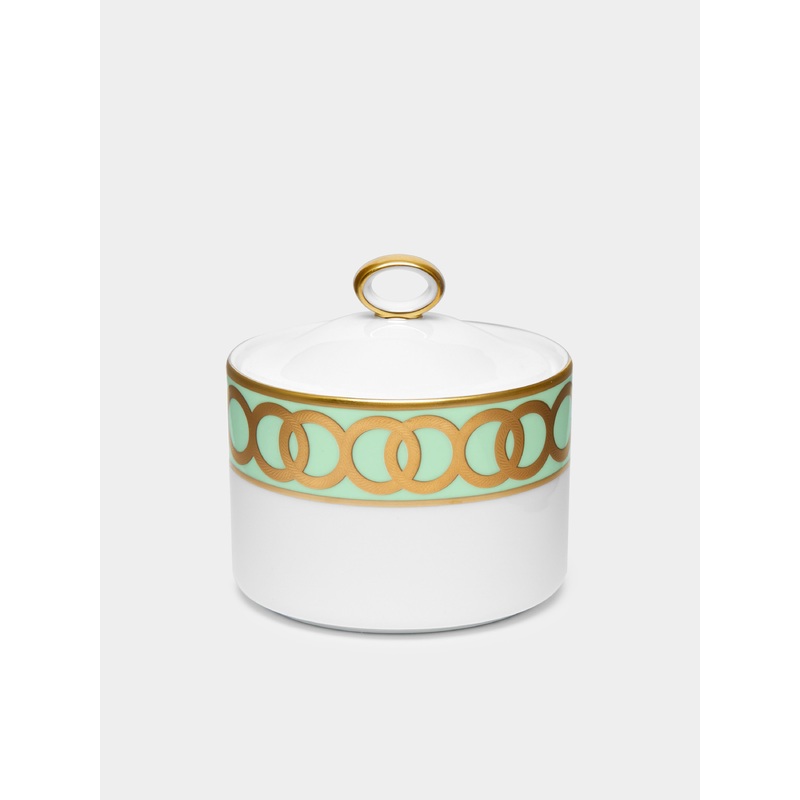 Riviera Dream Hand-Painted Bone China Sugar Bowl