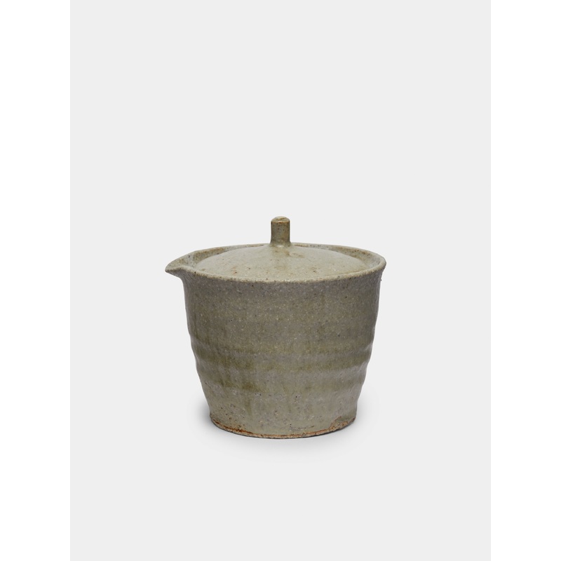 Shiboridashi Ash-Glazed Ceramic Teapot