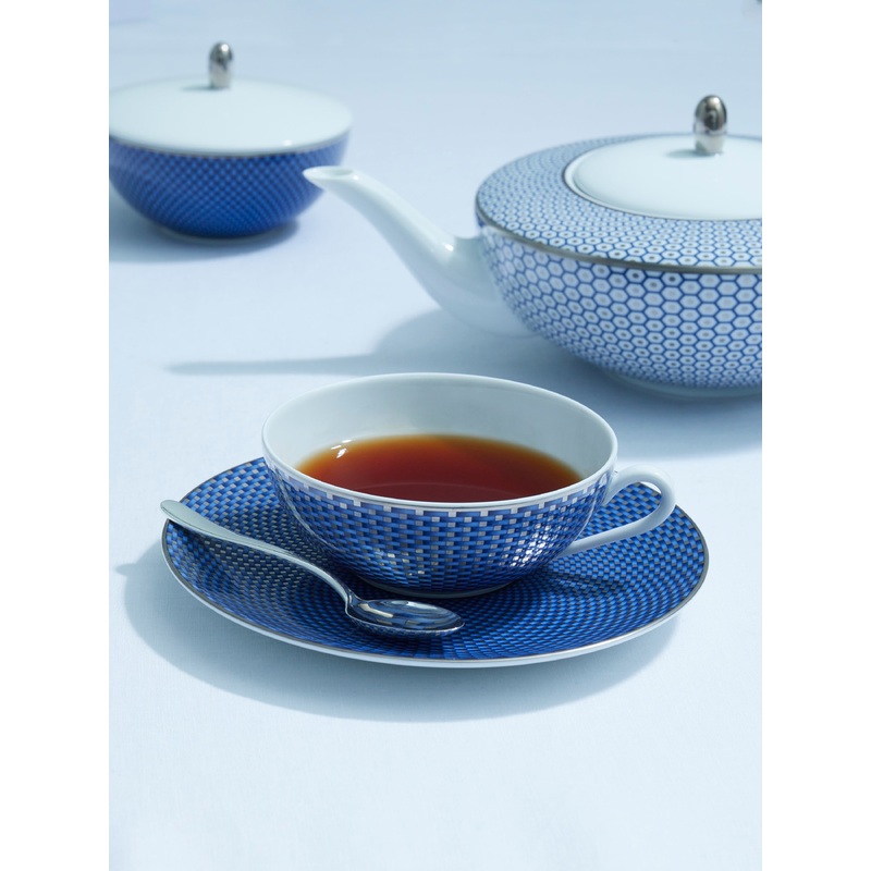 Trsor Bleu Porcelain Teacup and Saucer