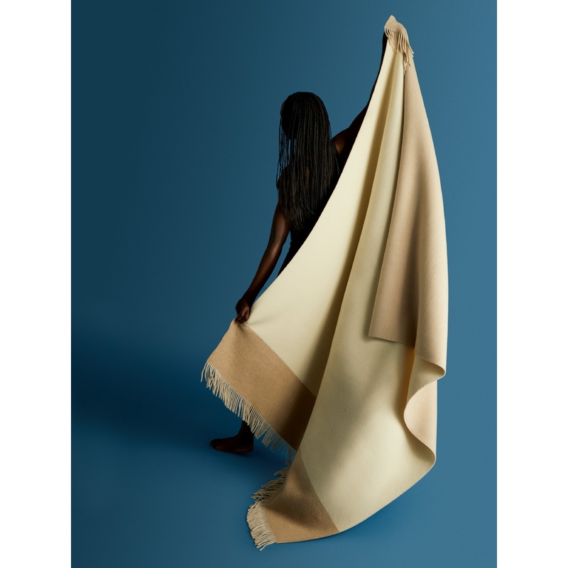Cashmere Colour-Block Blanket