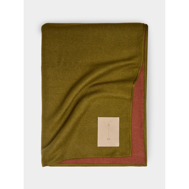 Handwoven Cashmere Double-Faced Blanket