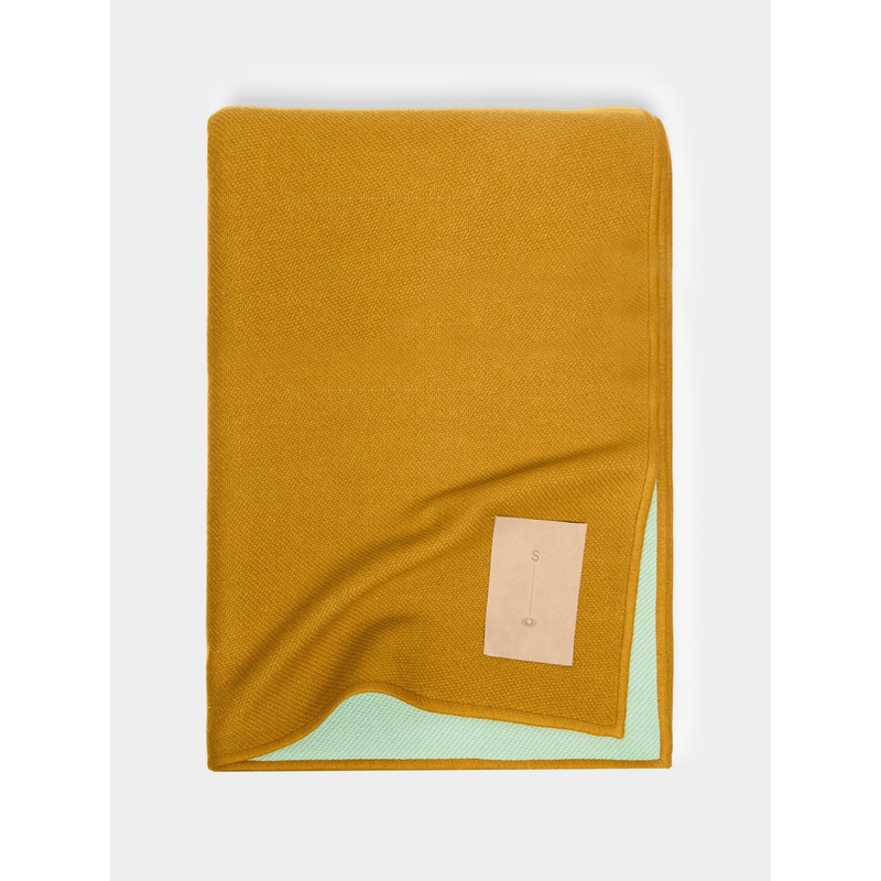 Handwoven Cashmere Double-Faced Extra Large Blanket (118in/3m)