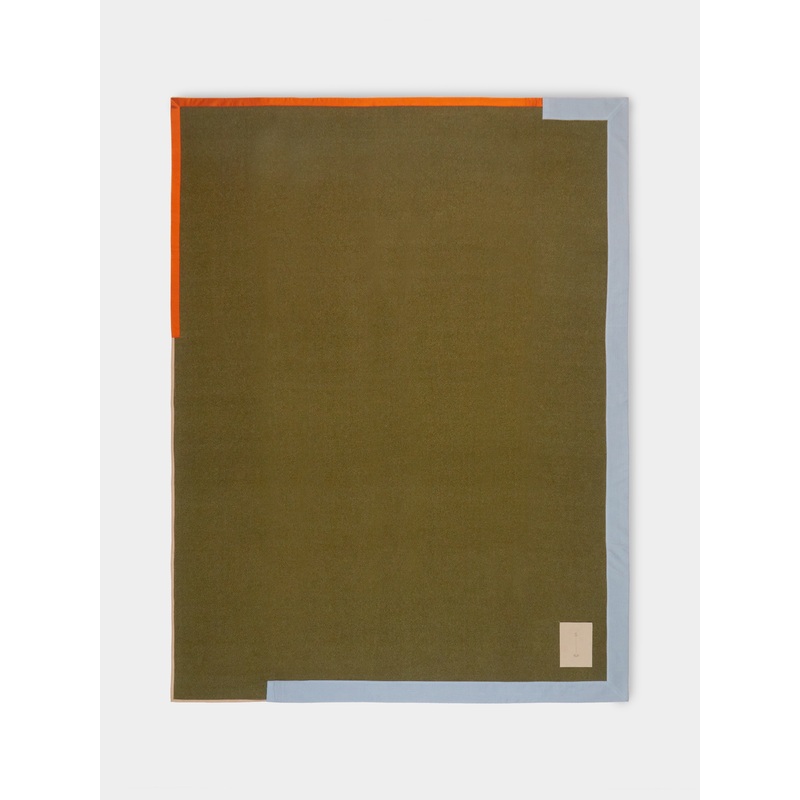 Handwoven Cashmere Irregular-Border Blanket