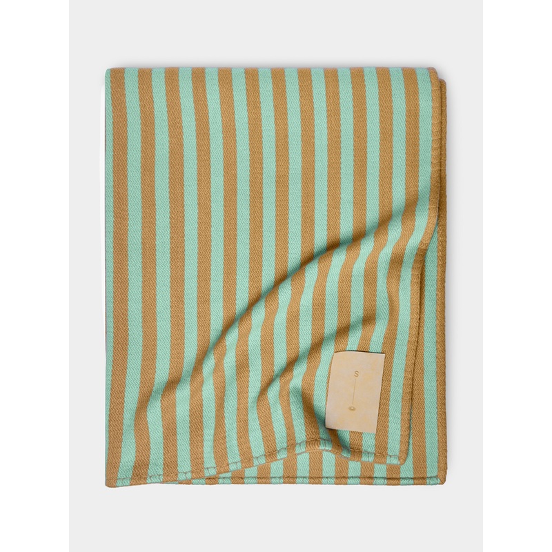 Handwoven Cashmere Striped Extra Large Blanket (118in/3m)