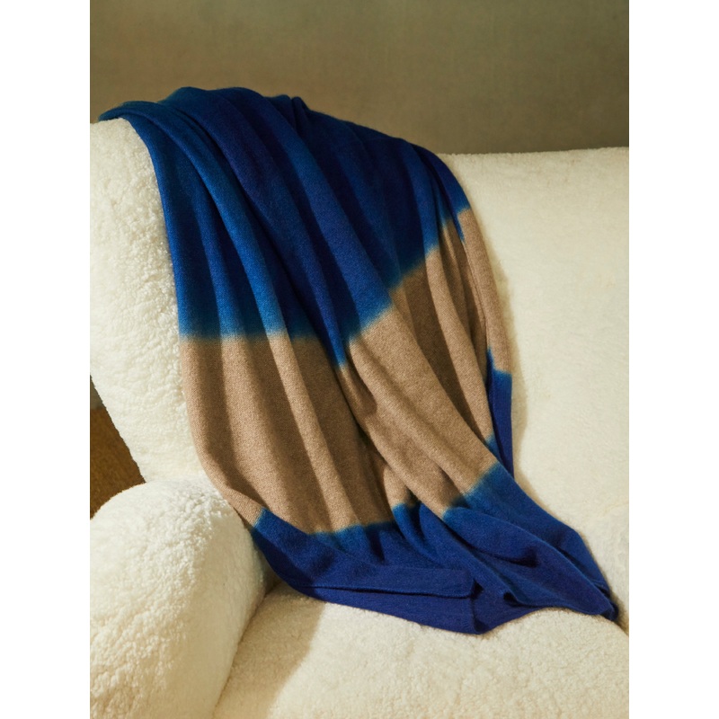 Shibori Cashmere Throw (79in/2m)