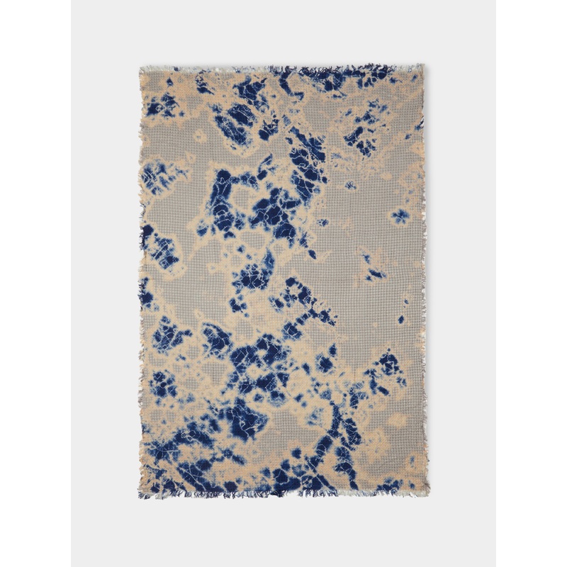 Shibori Waffle Linen Throw (87in/2.2m)