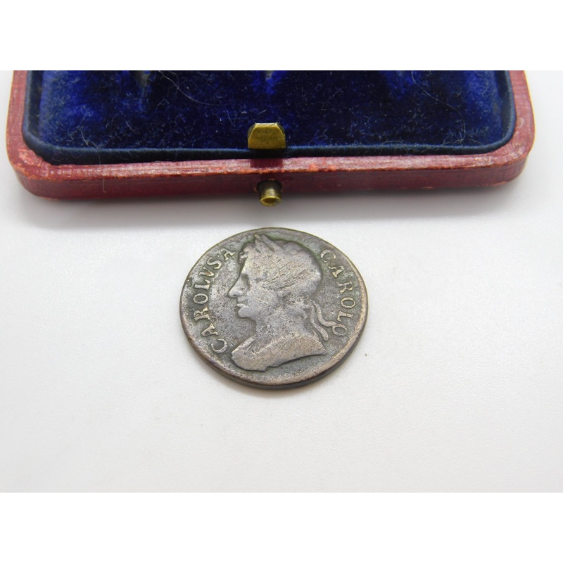 King Charles II Farthing Coin 1673 Fair-Fine Condition Early Antique