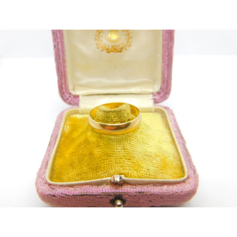 9ct Yellow Gold Wedding Band Ring 1987 Birmingham Vintage
