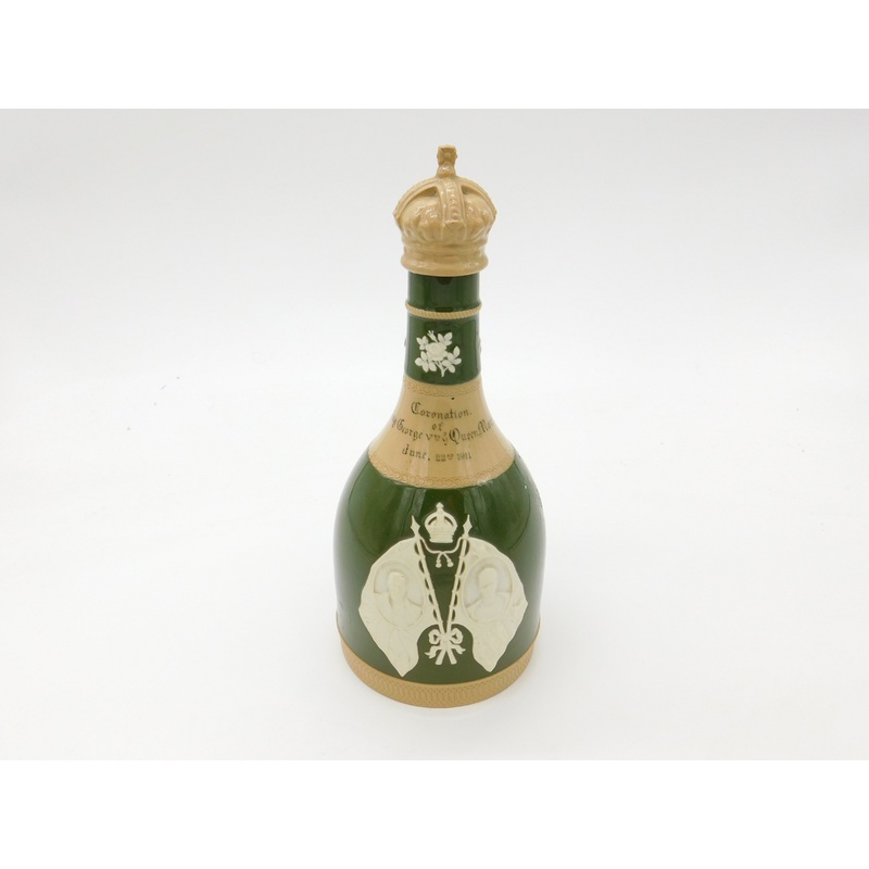 Copeland Spode King George V Queen Mary Coronation Whisky Decanter Antique 1911