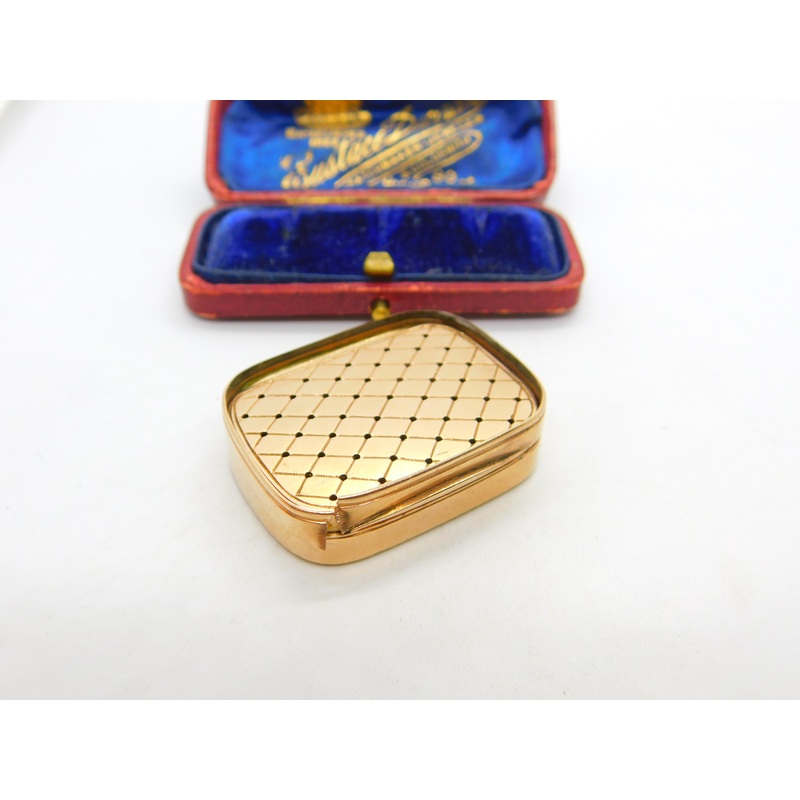 Early Georgian 9ct Rose Gold Vinaigrette Cross Pattern c1760 Antique AF