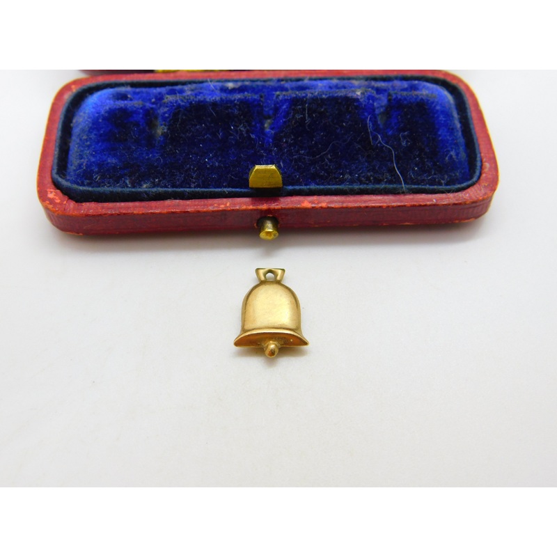 Marriage Wedding Bell 9ct Yellow Gold Charm or Pendant Vintage 1984
