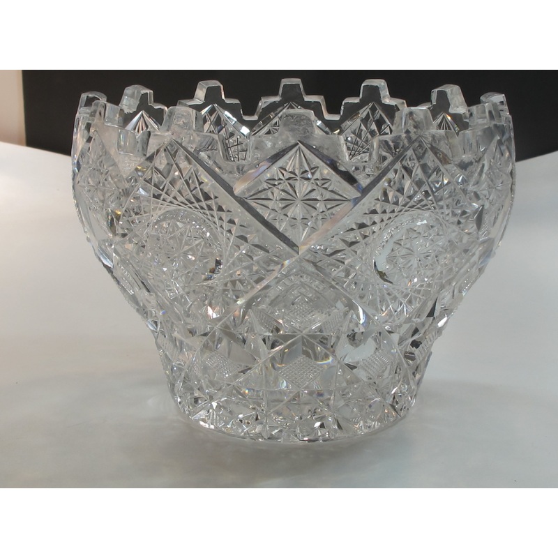 ABP cut glass ice tub Antique crystal Clark Prima Donna