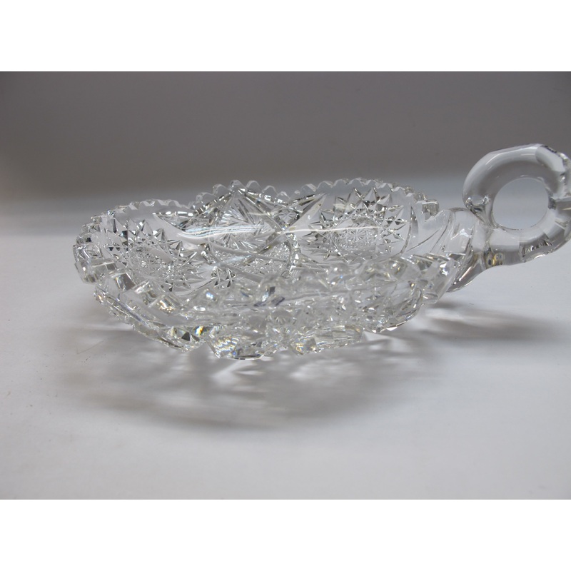 American Brilliant Period 6" Nappy cut glass Antique auction