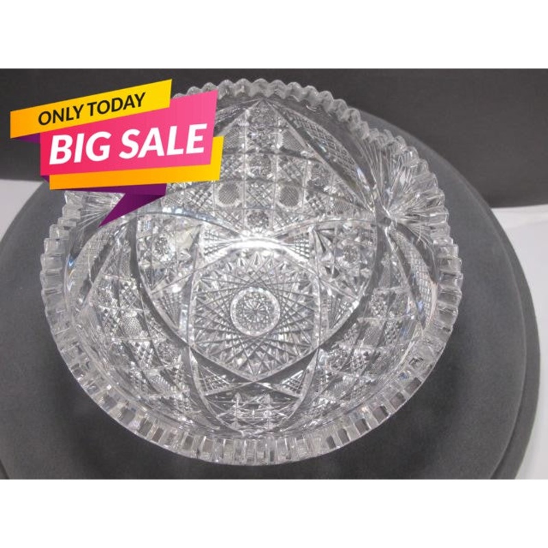 American Brilliant Period cut glass bowl