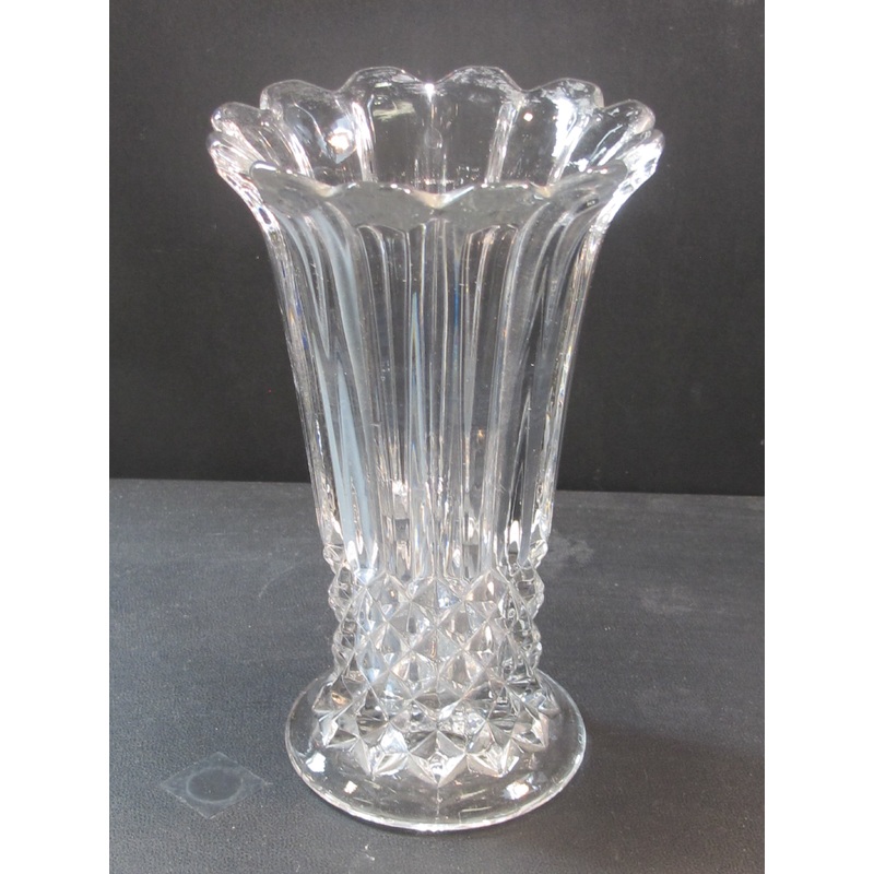 Pressed glass vase