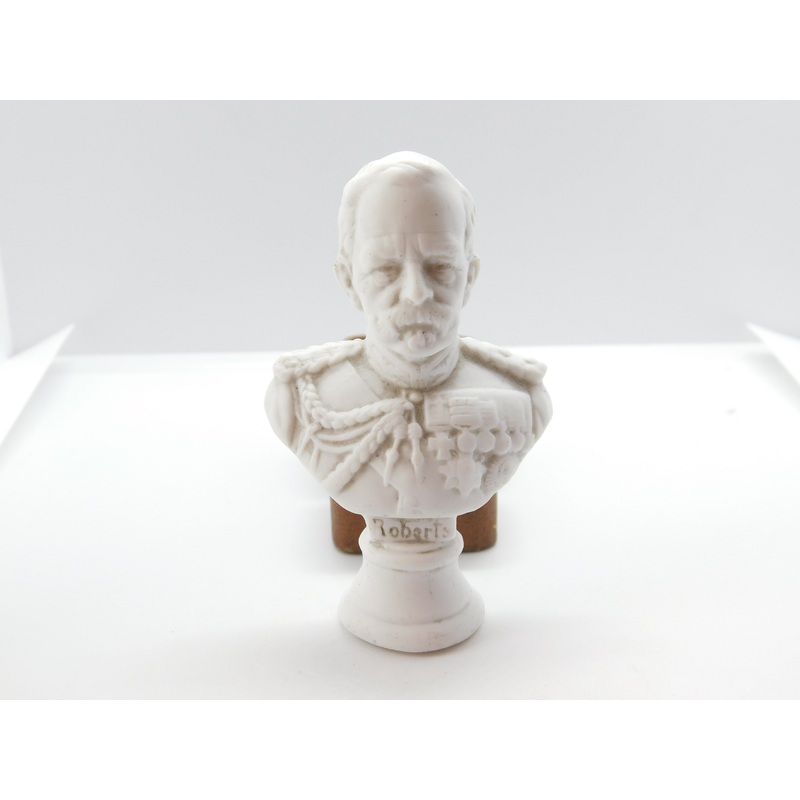 Victorian Miniature Porcelain Bust of Field Marshal Frederick Roberts c1900