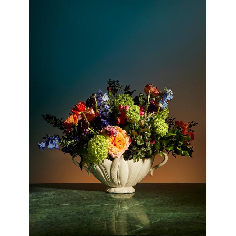 1930-1940 Leaf Design Mantle Vase