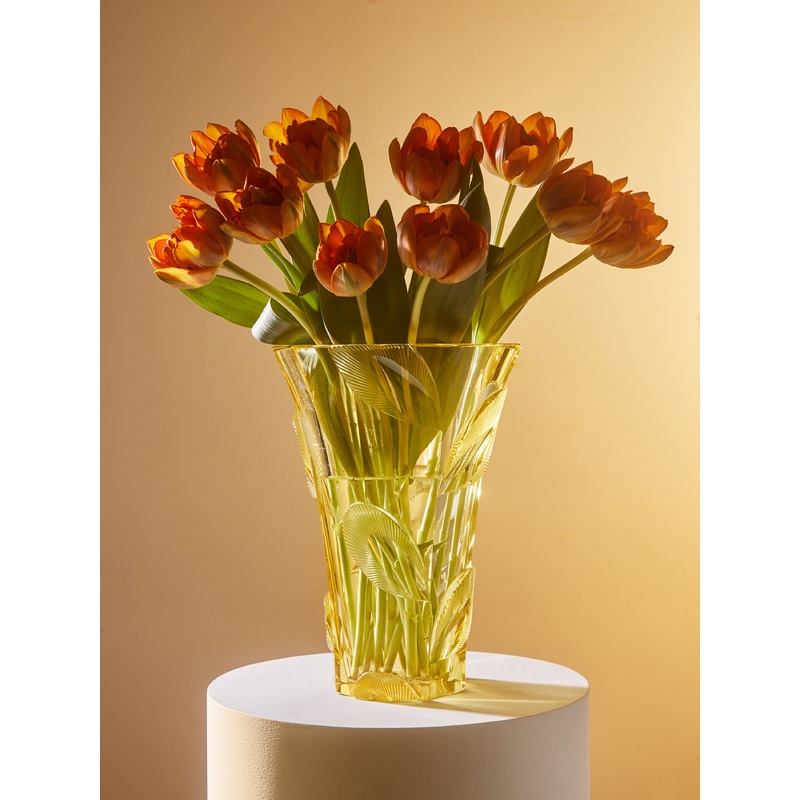 1930s Bohemian Crystal Vase