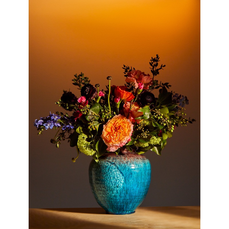 1950-1970 Turquoise Accolay Vase