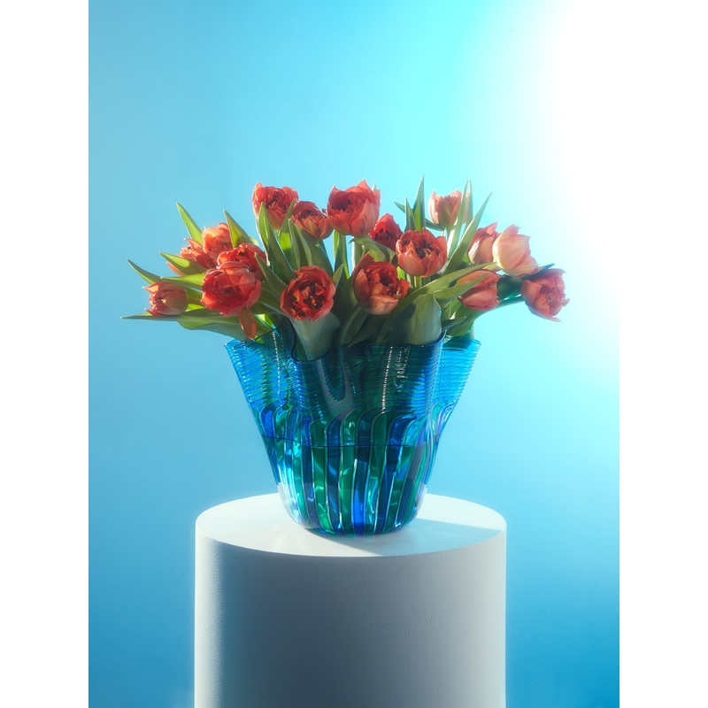 1970s Murrina Murano Glass Vase