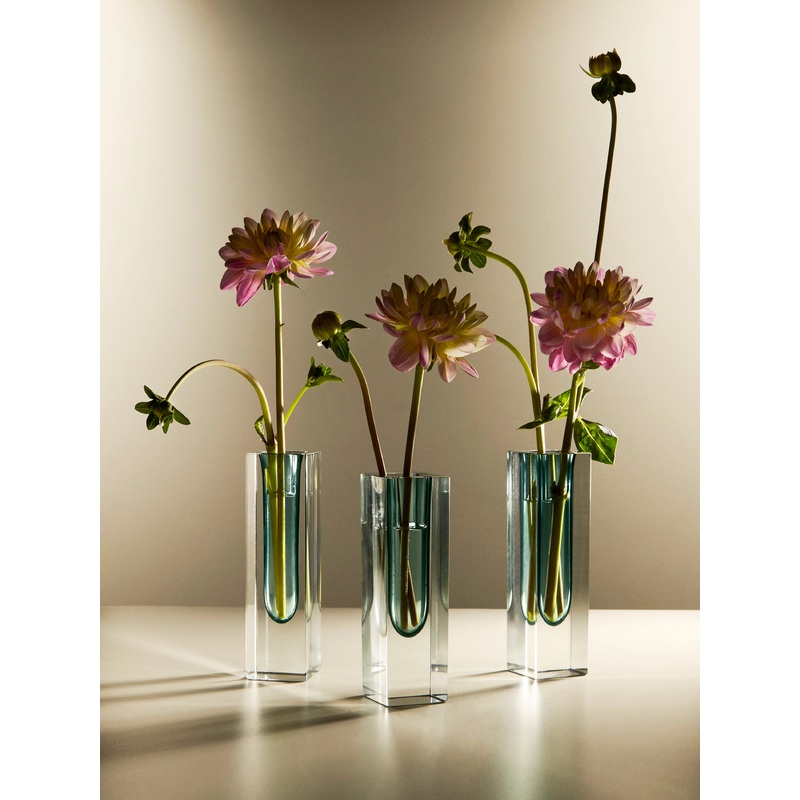 1970s Sommerso Murano Glass Bud Vases (Set of 2)