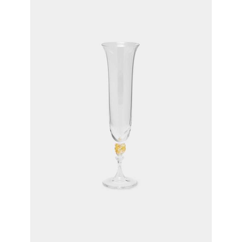 A/81 Hand-Blown Murano Glass Champagne Flute