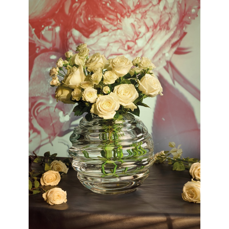 Cylinder Hand-Blown Murano Glass Vase