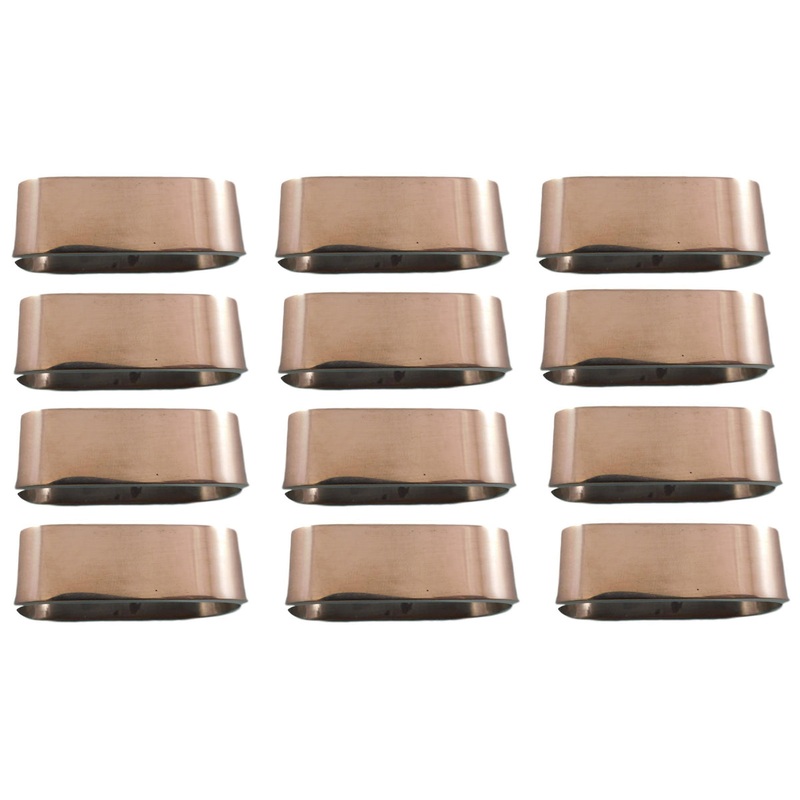 Daily Line by Villeroy & Boch Stainless Steel Napkin Ring Set of 12 New Flatware