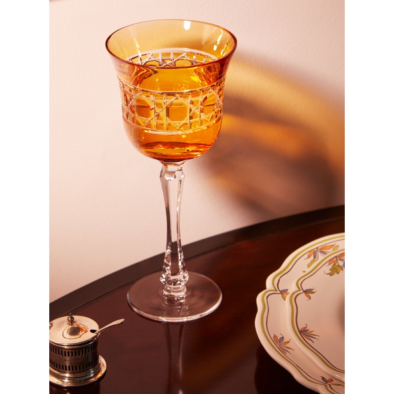 Jacquard Hand-Blown Crystal Water Glass