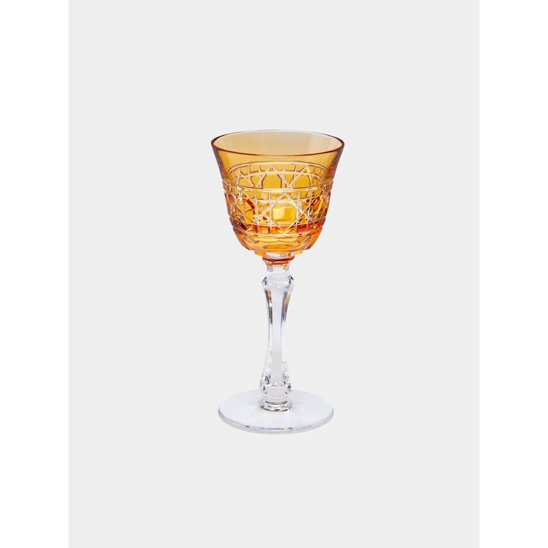 Jacquard Hand-Blown Crystal White Wine Glass