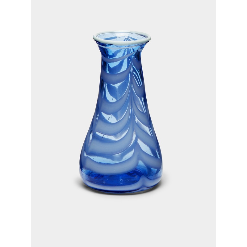 Mid-Century Marbled Glass Vase