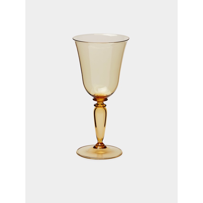 Roma Hand-Blown Murano Red Wine Glass