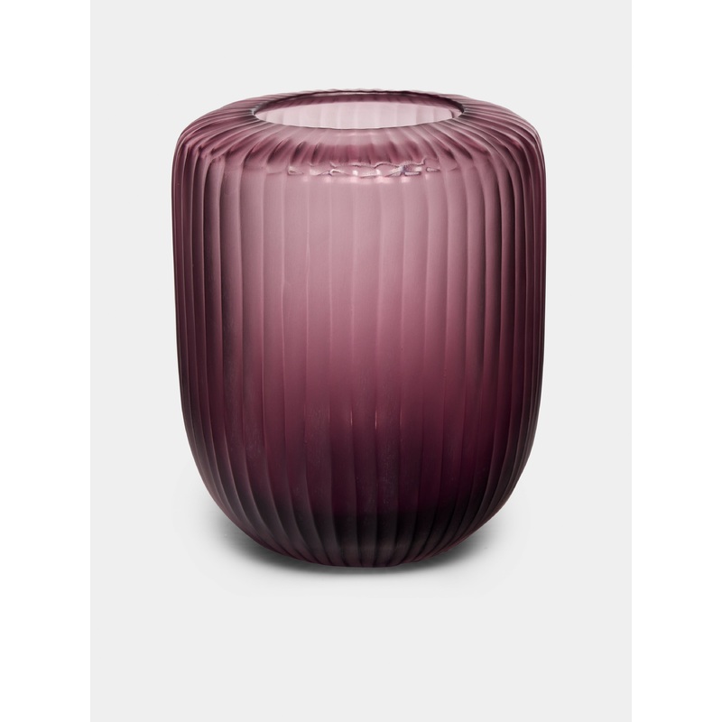 Rullo Ametista Hand-Blown Murano Glass Vase