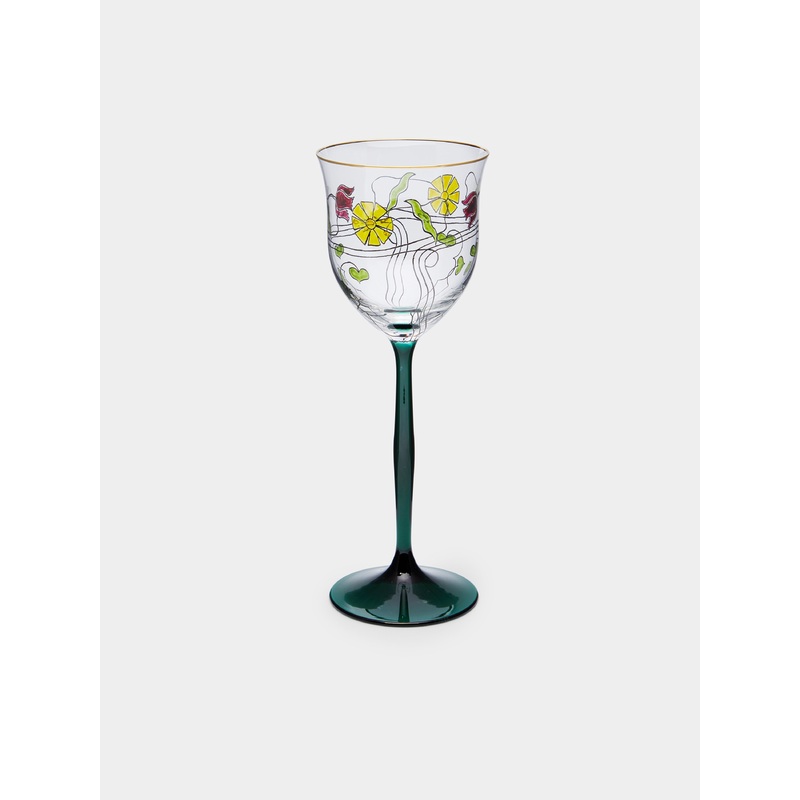 Serenade Hand-Painted Crystal Red Wine Glass