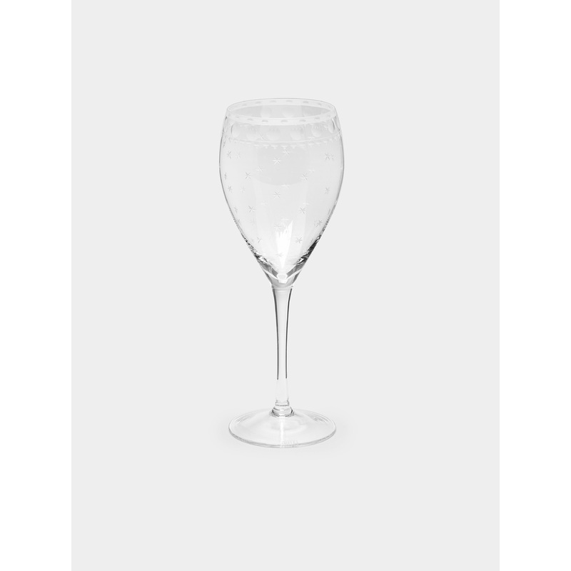 Staro Hand-Engraved Crystal Red Wine Glasses (Set of 6)