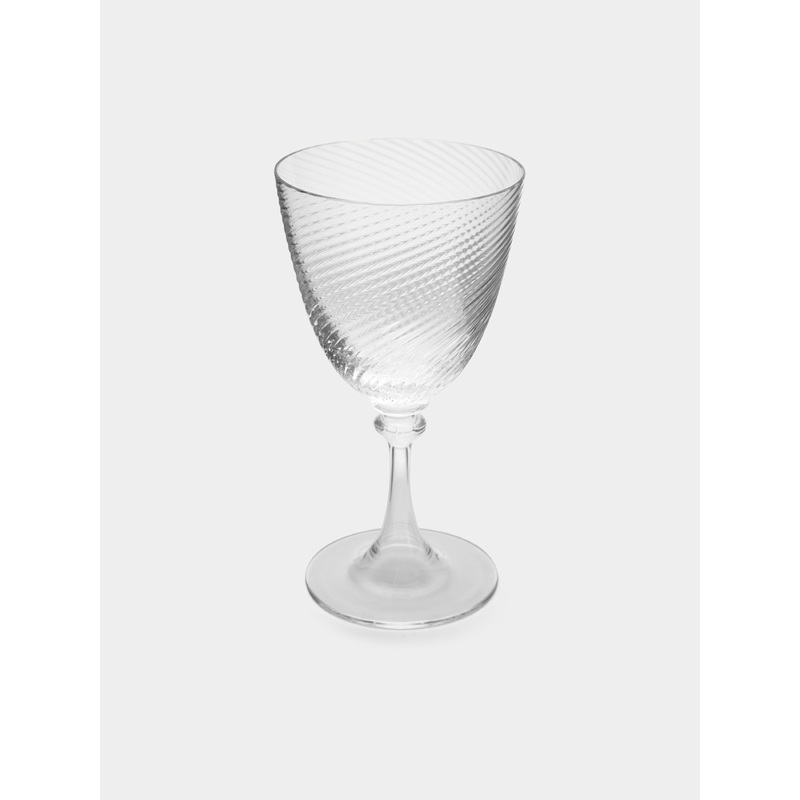 Torse Hand-Blown Murano Red Wine Glass