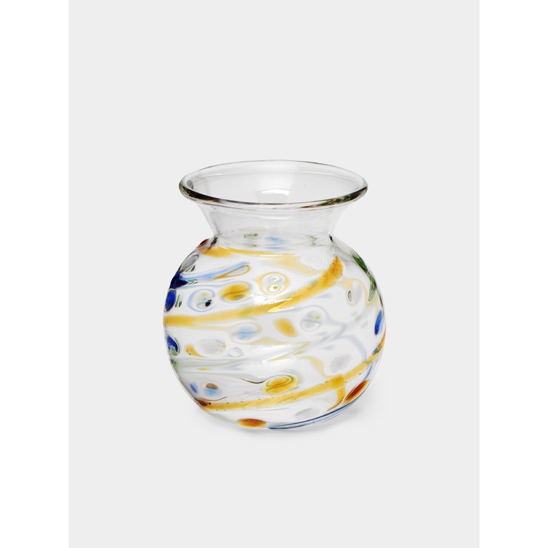 Trellis Hand-Blown Glass Bud Vase