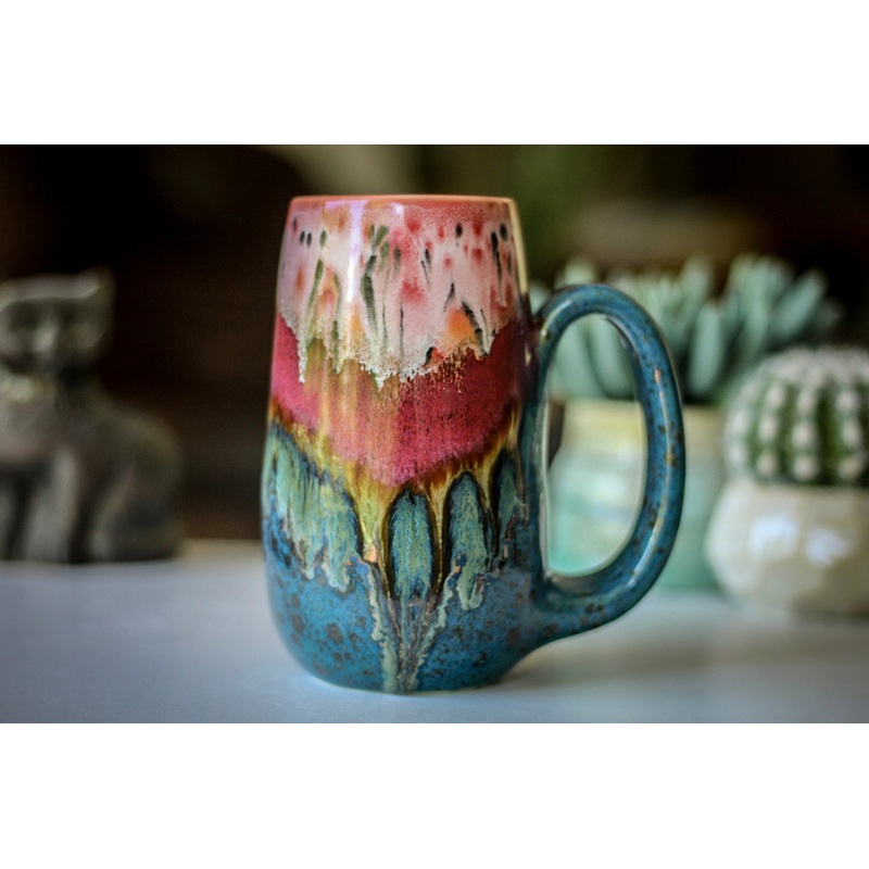 02-A Coral Mountain Meadow Mug - TOP SHELF, 19 oz.