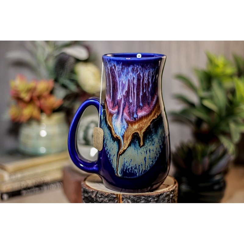 02-A PROTOTYPE Baja Sunset Barely Flared Notched Mug - TOP SHELF +, 18 oz.