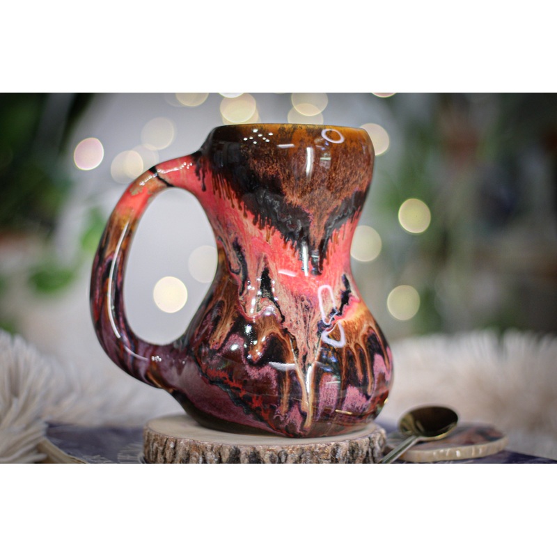 03-A Molten Strata Gourd Mug - TOP SHELF, 18 oz.