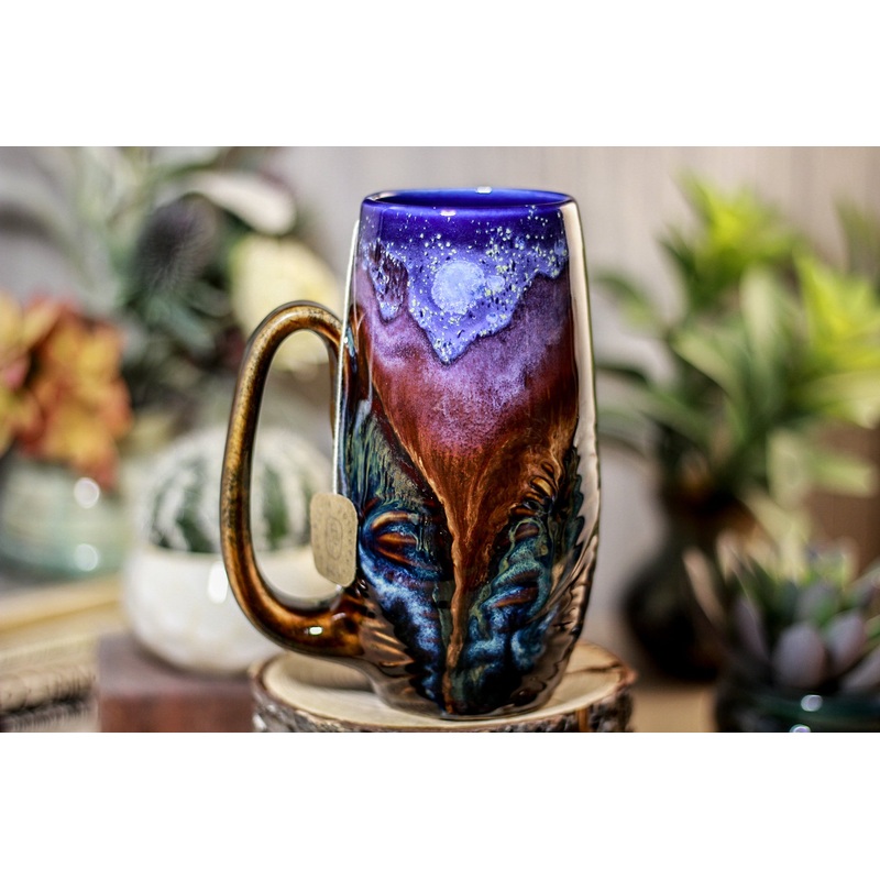 03-A PROTOTYPE Starry Night Notched Textured Mug - TOP SHELF, 16 oz.