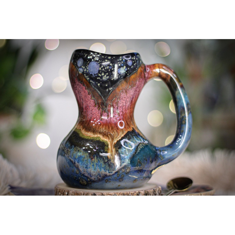 04-A+ Starry Night Gourd Mug - TOP SHELF, 18 oz.